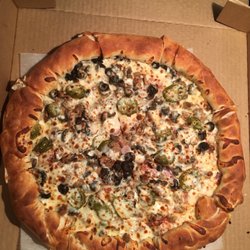 All American Pizza - "The Works" pizza(large) with stuffed crust - $10.99