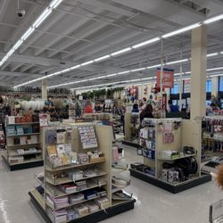 Hobby Lobby - Busy checkout lanes by the store's exit.