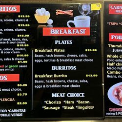 Mi Ranchito Taqueria - Menu