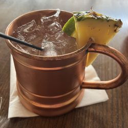 Jeffrey's Prime Rib & Lobster - Pineapple mule - yum!!