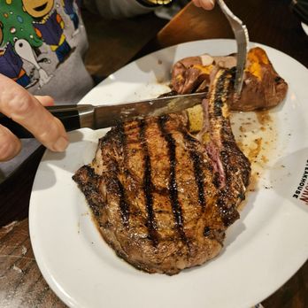 LongHorn Steakhouse - Bone in Ribeye...cooked perfect! - Steakhouses Near Me - Clearwater, Florida