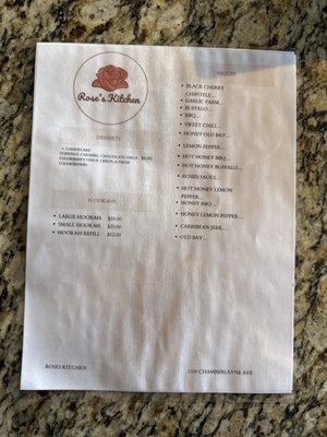Menu photo 2 Rose's Kitchen Richmond, VA Menu photo 2 Rose's Kitchen Richmond, VA