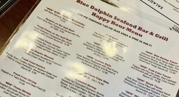 Menu photo 1 Blue Dolphin Seafood Bar & Grill Crofton, MD