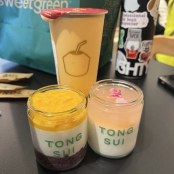 Tong Sui - T60 Milky Persimmon (drink), T39 Mango Sticky Rice Coconut Pudding, T47 Rosie Lychee Coconut Pudding - Desserts Near Me - Milpitas, California