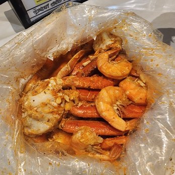 The Kickin' Crab - Crab combo with a pound of shrimp added to it. Cajun spicy seasoning - Cajun/Creole Near Me - Mesa, Arizona