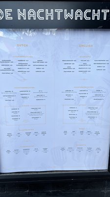 Menu photo 4 De Nachtwacht Amsterdam, NH Menu photo 4 De Nachtwacht Amsterdam, NH