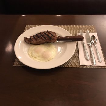 The Pechanga Cafe - Steak and Eggs 16.50. Didn't get the carbs. - New American Near Me - Temecula, California The Pechanga Cafe - Steak and Eggs 16.50. Didn't get the carbs. - New American Near Me - Temecula, California