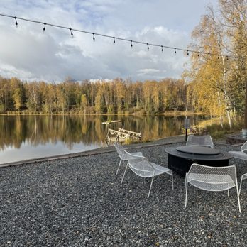 Meier Lake Resort - Sitting area at the Meier Lake, October - Venues & Event Spaces Near Me - Wasilla, Alaska Meier Lake Resort - Sitting area at the Meier Lake, October - Venues & Event Spaces Near Me - Wasilla, Alaska