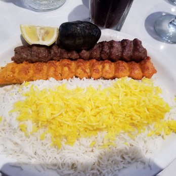 Shalizaar - Another rice dish with skewers - Persian/Iranian Near Me - Belmont, California