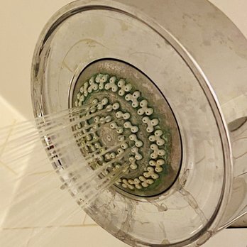SAN Airport parking at Sheraton San Diego Hotel and Marina - Dirty shower head - Hotels Near Me - San Diego, California