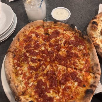 Stoked Wood Fired Pizza - Pepperoni Pizza and boost lemonade! - Pizza Near Me - Brookline, Massachusetts Stoked Wood Fired Pizza - Pepperoni Pizza and boost lemonade! - Pizza Near Me - Brookline, Massachusetts
