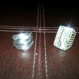 This picture doesn't do these justice but they are fabulous! Stacking rings are so cool right now This picture doesn't do these justice but they are fabulous! Stacking rings are so cool right now