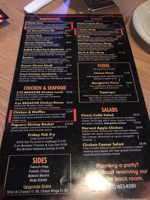 Menu photo 2 Firehouse Pub Roscoe, IL