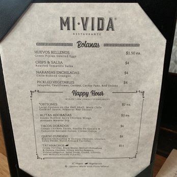 Mi Vida - Happy Hour menu summer 2019 - Mexican Near Me - Washington, DC, District of Columbia Mi Vida - Happy Hour menu summer 2019 - Mexican Near Me - Washington, DC, District of Columbia