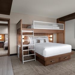 JW Marriott, Anaheim Resort - Our Family Bunkbed Suites offer a spacious layout to ensure everyone has room to prepare for the day's adventures.