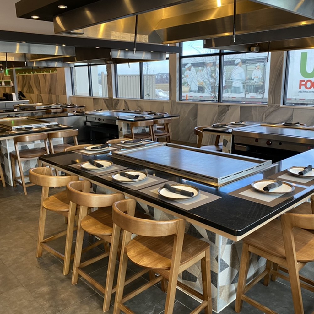 Multifunction Flat Top Hibachi Grill Table Built In Air, 49 OFF