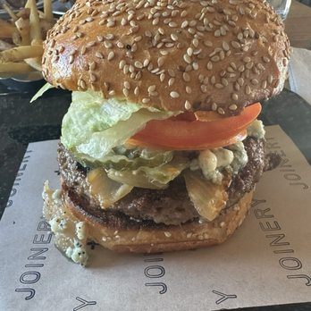 Joinery - Burger with a veggie patty - American Near Me - Sausalito, California Joinery - Burger with a veggie patty - American Near Me - Sausalito, California