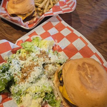 AhbA - Abha burgers with fries or sub for Caesar salad - Breakfast & Brunch Near Me - Costa Mesa, California AhbA - Abha burgers with fries or sub for Caesar salad - Breakfast & Brunch Near Me - Costa Mesa, California
