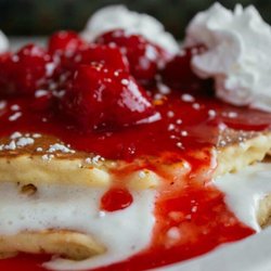 Corner cafe - Strawberry pancakes yummy