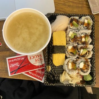 Avana Sushi - Eel cheese avocado roll, with tamago and white tuna nigiri. This was a lunch special - Japanese Near Me - Boston, Massachusetts