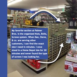 My favorite section. The organized Nuts, Bolts, Washers, Screws. Find what you need in no time! My favorite section. The organized Nuts, Bolts, Washers, Screws. Find what you need in no time!