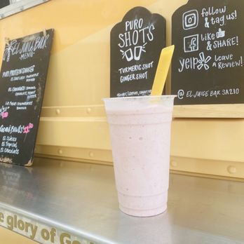 El Juice Bar - Strawberry banana smoothie - Food Trucks Near Me - San Antonio, Texas El Juice Bar - Strawberry banana smoothie - Food Trucks Near Me - San Antonio, Texas