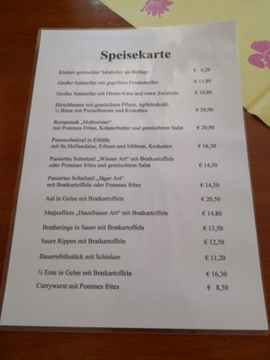 Menu photo 1 Restaurant Pariner Berg Bad Schwartau, SH