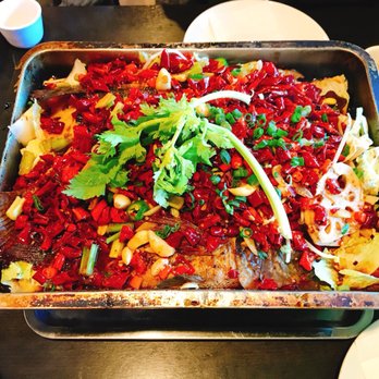 Hunan Impression - Pan-roasted whole fish (烤鱼). - Chinese Near Me - San Jose, California Hunan Impression - Pan-roasted whole fish (烤鱼). - Chinese Near Me - San Jose, California