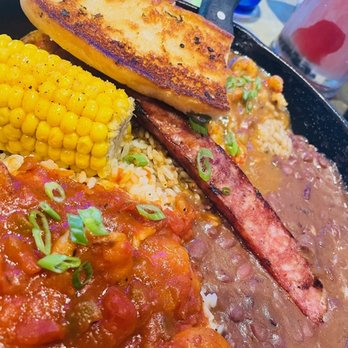 Razzoo's Cajun Cafe - CAJUN COMBO SKILLET - Cajun/Creole Near Me - McKinney, Texas