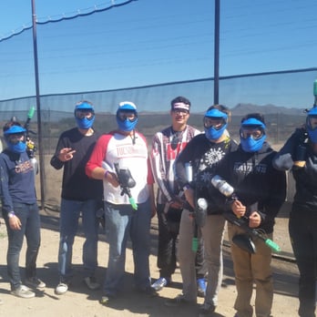 Disruptive Paintball & Airsoft Field - Our group and our awesome Ref!! :) - Paintball Near Me - Marana, Arizona