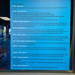 A&L Pure Water - Yes! We sell Alkaline water here. PH is between 8-10. Has a very clean, sweet, crisp taste, and very hydrating for the body. Minerals added.