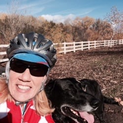 Laurie's Dog Walking - Selfie break on a beautiful on the bike path