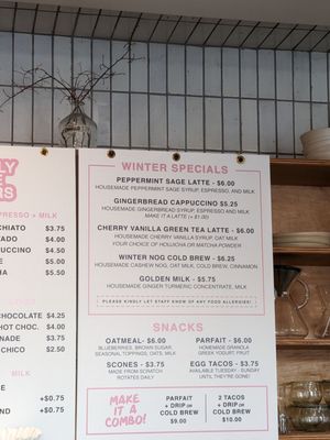 Menu photo 1 Sincerely Coffee Roasters Oklahoma City, OK