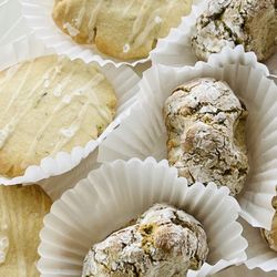 Lots-a-Knots Italian Bakery - Pistachio Pinch and Rosemary Shortbread cookies