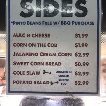Woody's Smokehouse - Southbound - Sides menu - Bakeries Near Me - Centerville, Texas Woody's Smokehouse - Southbound - Sides menu - Bakeries Near Me - Centerville, Texas