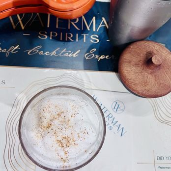 Waterman Spirits - One of the drinks we made was their take on an espresso martini! - Wine Tasting Room Near Me - Virginia Beach, Virginia