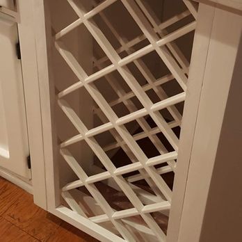 Handy Brad - Trash compactor space converted to wine rack. - Handyman Near Me Handy Brad - Trash compactor space converted to wine rack. - Handyman Near Me
