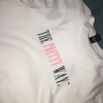 Factory Inks - Screen printed some female shirts today "The Pretty Way" - Screen Printing/T-Shirt Printing Near Me Factory Inks - Screen printed some female shirts today "The Pretty Way" - Screen Printing/T-Shirt Printing Near Me