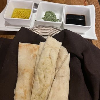 MoMo's Pasta - Complimentary bread and oil - Italian Near Me - Dallas, Texas MoMo's Pasta - Complimentary bread and oil - Italian Near Me - Dallas, Texas