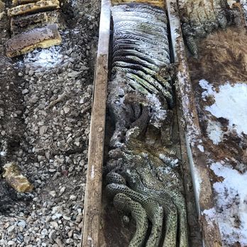Scott the Bee Man - Another picture of the hive Scott removed.  The powder was from someone else's failed attempt to get rid of the hive. - Pest Control Near Me