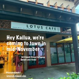 Exterior outside entrance of Lotus Cafe - Urban Honolulu, Hawaii Exterior outside entrance of Lotus Cafe - Urban Honolulu, Hawaii
