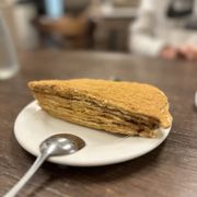 Photo of Khorasan Mediterranean Cuisine - San Diego, CA, United States. Honey cake slice