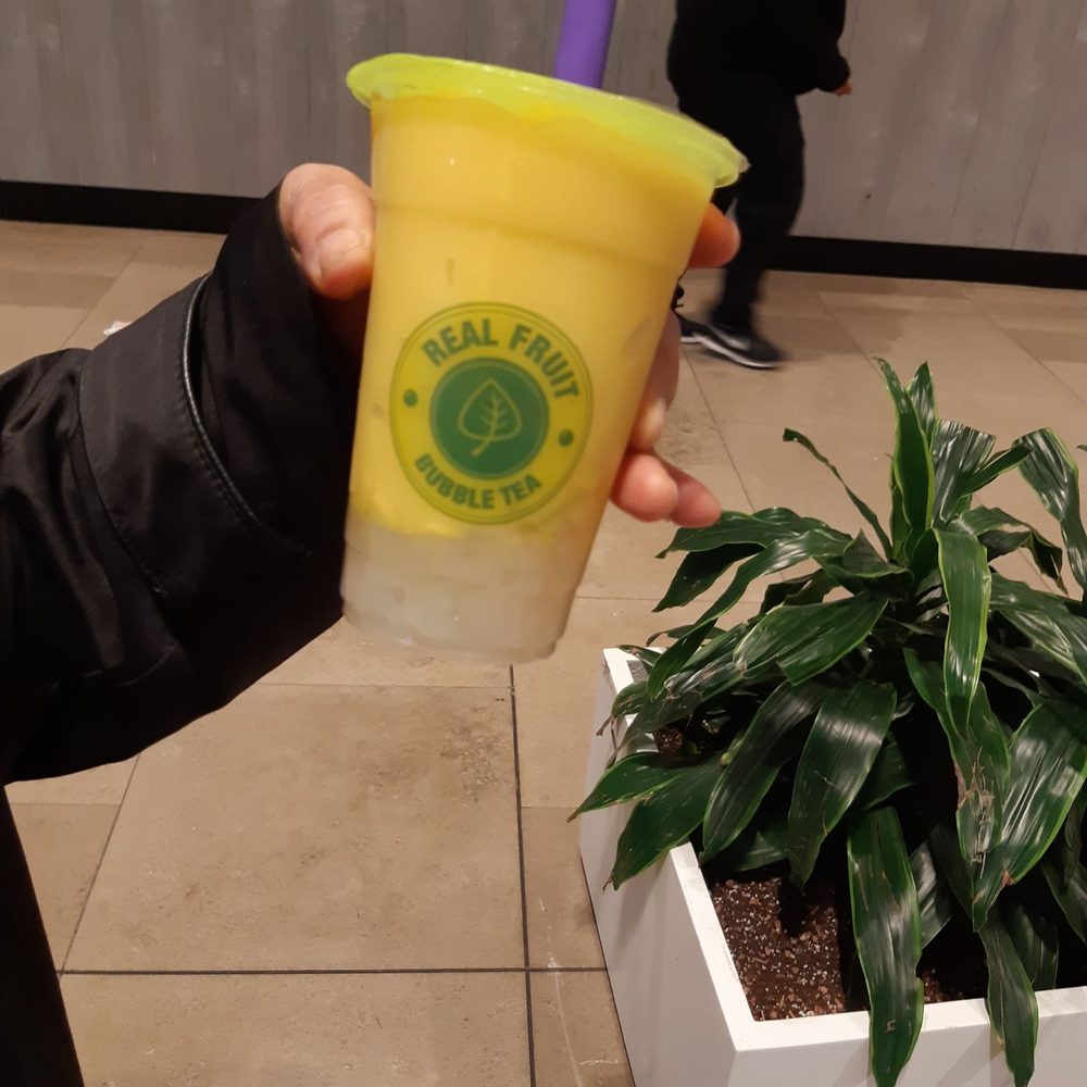 Real Fruit Bubble Tea - Small. Woot small is quite big. - Coffee & Tea Near Me - Mississauga, Ontario Real Fruit Bubble Tea - Small. Woot small is quite big. - Coffee & Tea Near Me - Mississauga, Ontario