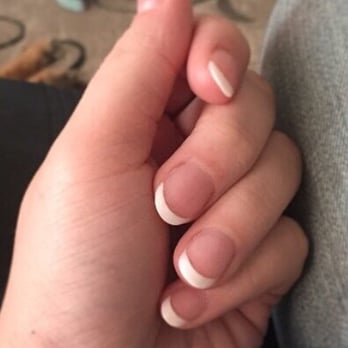 Regal Nails - Cindy gave me rounded pin/white! Love the shape and it looks amazing! - Nail Salons Near Me - Colorado Springs, Colorado