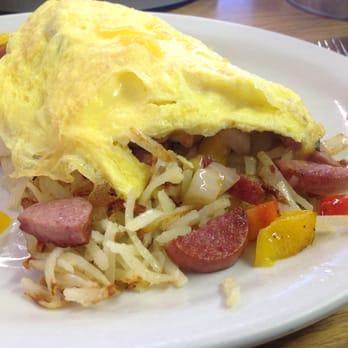 Judy's Cafe - Denali omelet with reindeer sausage - American Near Me - Anchorage, Alaska Judy's Cafe - Denali omelet with reindeer sausage - American Near Me - Anchorage, Alaska