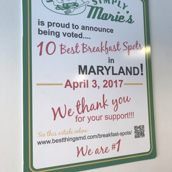 Simply Marie's - Breakfast & Brunch Near Me - Baltimore, Maryland