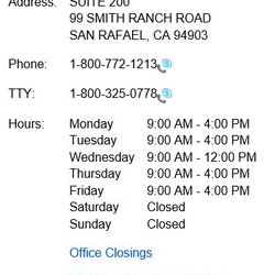 Social Security - Their location information is updated on their site (today's date is 05/11/17)