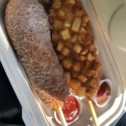 Original with sugar and potato (both half cheese half meat). Chili sauce and ketchup on the side Original with sugar and potato (both half cheese half meat). Chili sauce and ketchup on the side