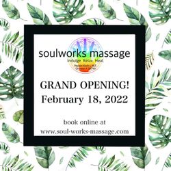 Soulworks Massage - Grand opening!