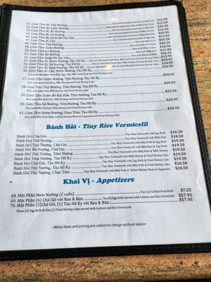 Menu photo 2 Com Tam Dat Thanh San Jose, CA